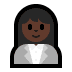 👩🏿‍💼 woman office worker: dark skin tone display on Windows